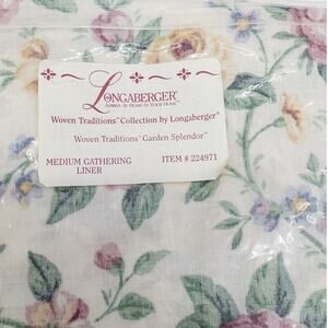 LONGABERGER Garden Splendor MEDIUM GATHERING LINER ITEM#224971